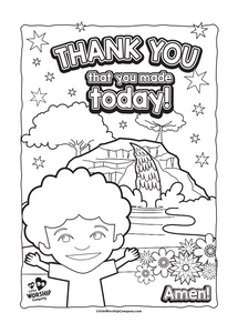 A Wonderful Day Colouring Book